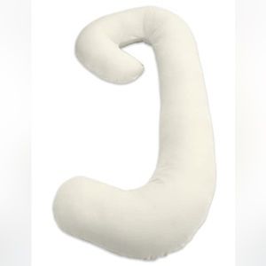 NEW Leachco Snoogle Cover The Chic Jersey Removable Pillow Cover Off White